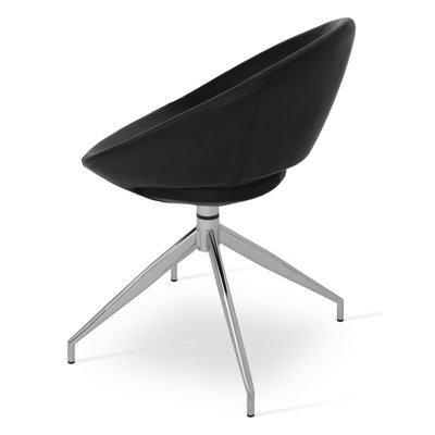 Fauteuil pivotant noir Crescent Spider