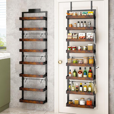 Heavy Duty Metal Storage Shelves With Adjustable Wooden Baskets
