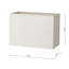 Recker 14cm H Fabric Rectangle Wall Sconce Shade ( Screw On ) in Ivory