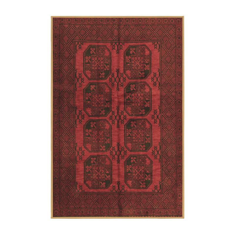 Tapis brun traditionnel Traditional 982, Rectangle 3 pi x 5 pi