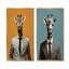 Ensemble de 2 pièces de salon girafe grise-102577855-102577852