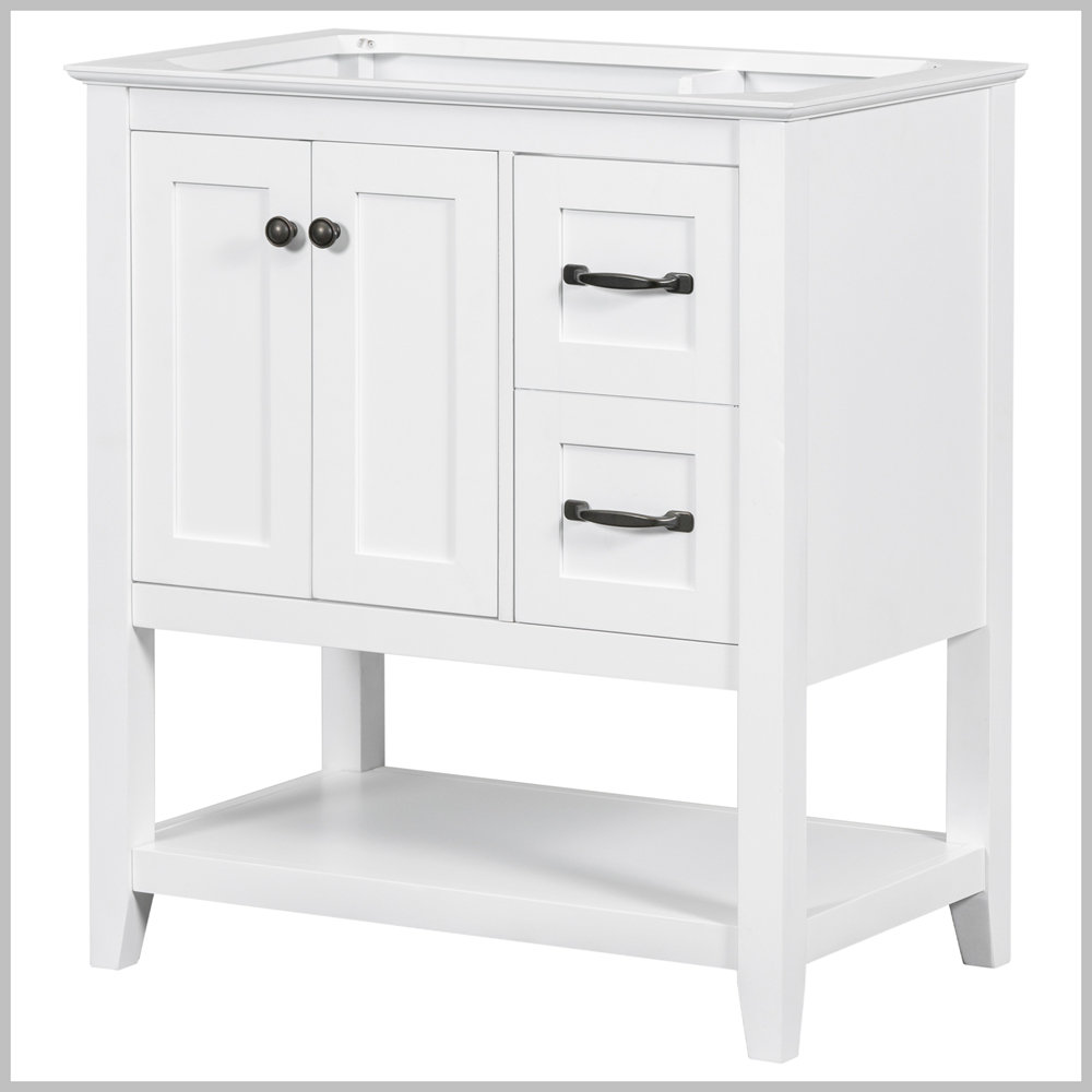 borui Modern Bathroom Cabinet Base with Multi-Functional Drawer | Wayfair