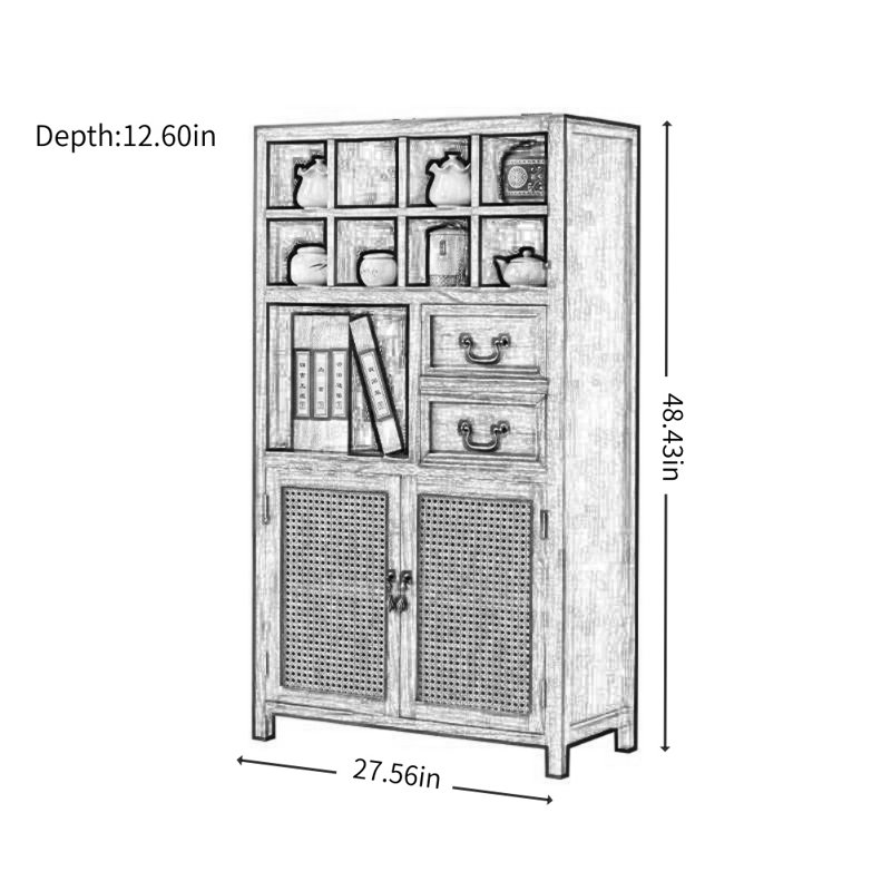 Simple and Retro Display Cabinet