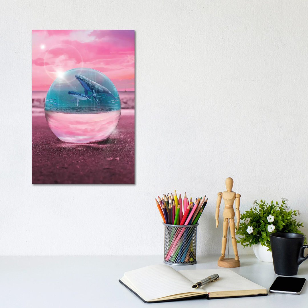 Crystal Beach Whale Watching by David Loblaw - Wrapped Canvas Print
