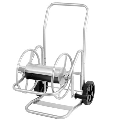 Hose Reel Cart, Hold Up to 200 ft of 5/8 in Hose (Hose Not Included), Garden Water Hose Carts Mobile Tools with Wheels, Heavy-Duty Powder-coated Steel Outdoor Planting for Garden, Yard, Lawn