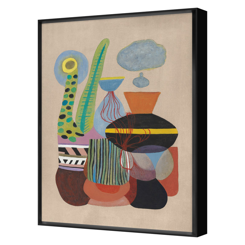 «Cactus Garden 3» par Angel, James, H 26 po x l 20 po, Noir