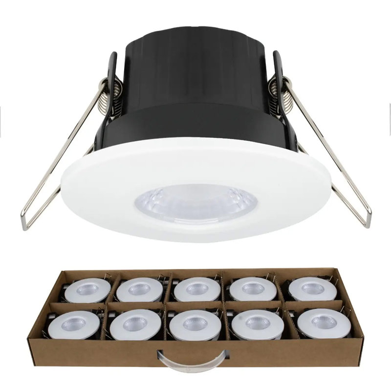 Bright Source 6w/8w All-in-One LED Downlight 10 Pack Contractor Pack - White Bezel
