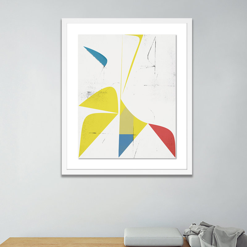 Mirbel Print by Bangbouh Studio, 60" H x 49" W x 2.5" D, White