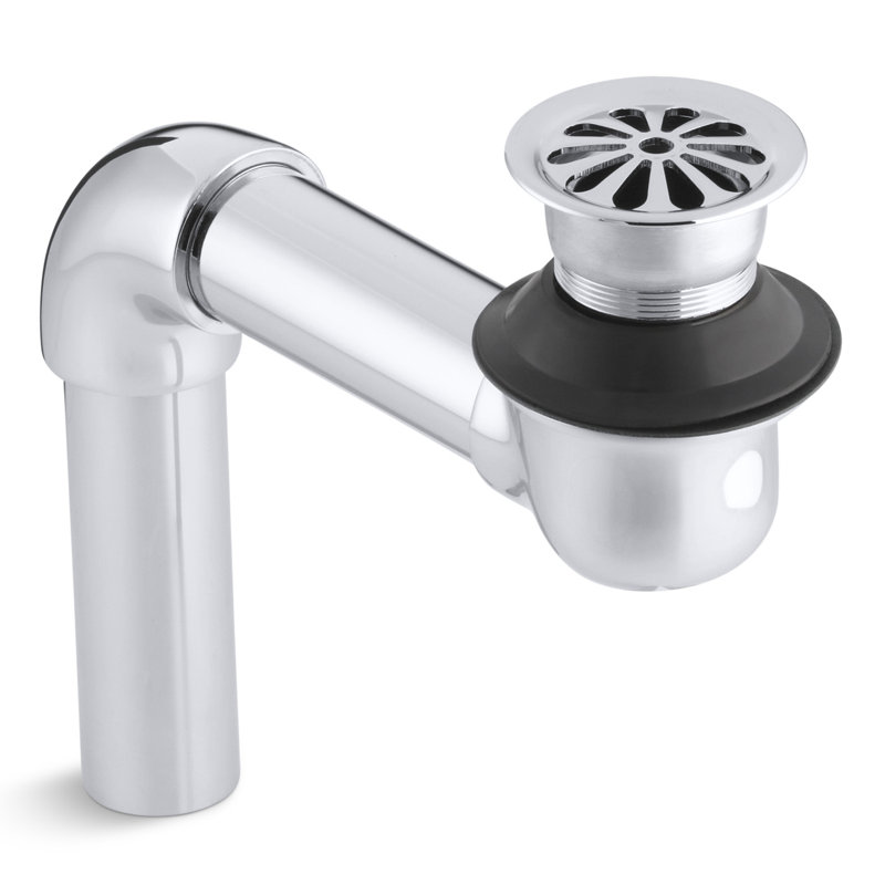 1.25" Grid Shower Drain With Overflow