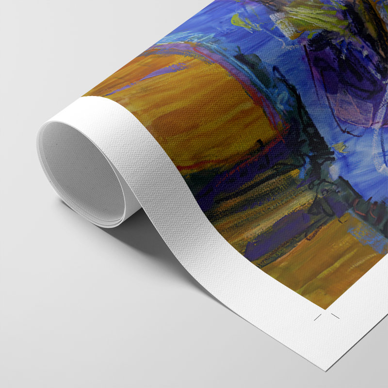 Vibrant Flow II -Canvas Print Only - NOT FRAMED, 60" H x 40" W