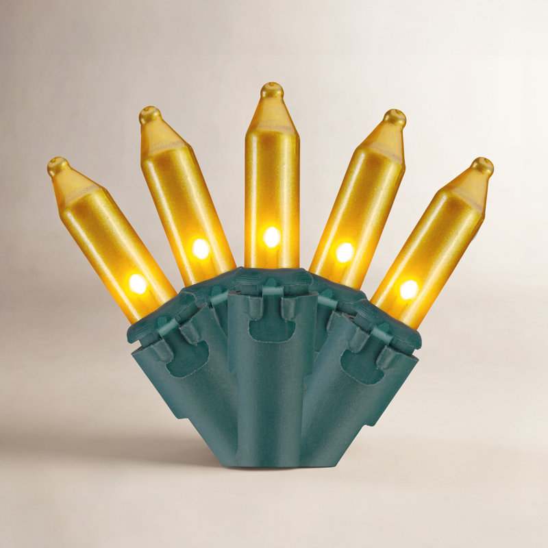100 mini lumières de Noël 100 points, Or, H 1 po x l 430 po x P 1 po