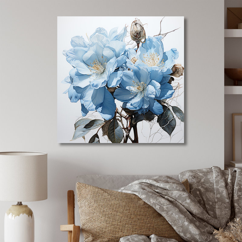 Un bouquet de rhododendrons II, Toile tendue, H 24 po x l 24 po
