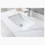 Plateau de meuble-lavabo simple 43 po en pierre frittée avec lavabo et 1 trou de robinet