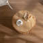 Table basse ronde avec plateau en bois manufacturé