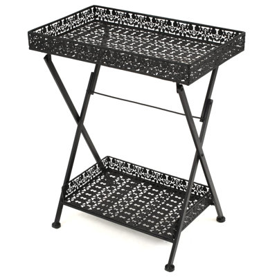 Ewald Foldable Metal Coffee Table by Fleur De Lis Living