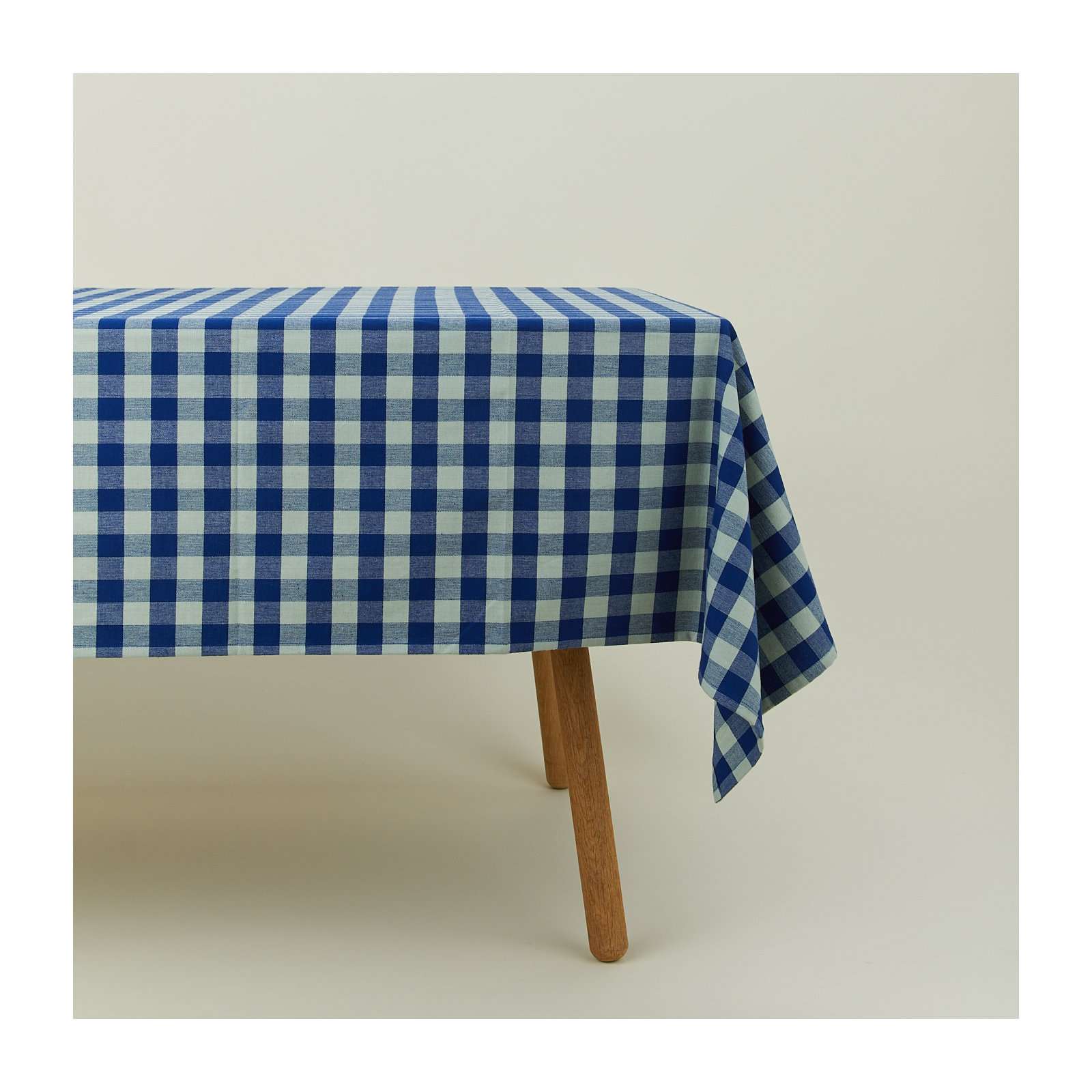 Essential Gingham Tablecloth, Blue/Sky