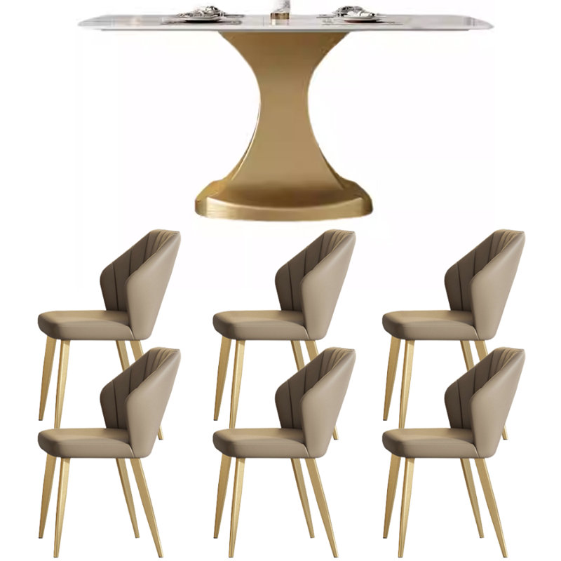 Ensemble de table de salle à manger Modern, H 29,52 po x L 55,11 po x l 31,49 po