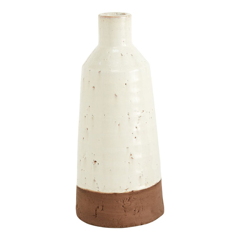 Vase de table en céramique Jarvin, H 11,5 po x l 5 po x P 5 po