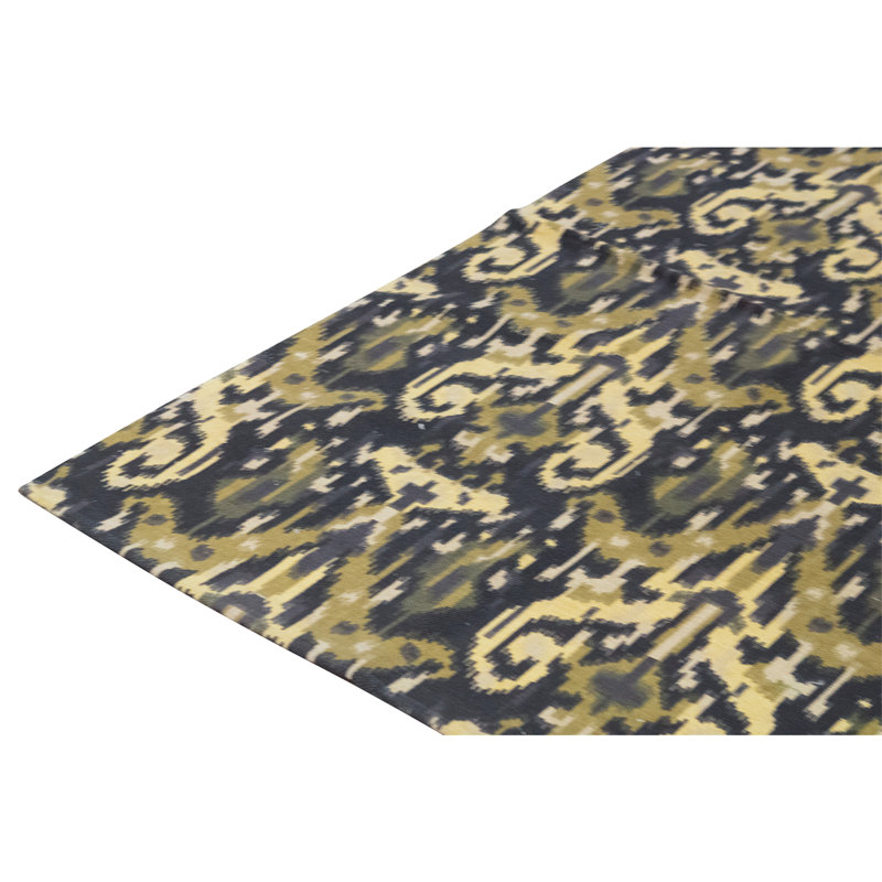 Flatweave Wool Ikat Area Rug in Multi