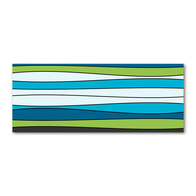 Colored Stripes - Wrapped Canvas Print
