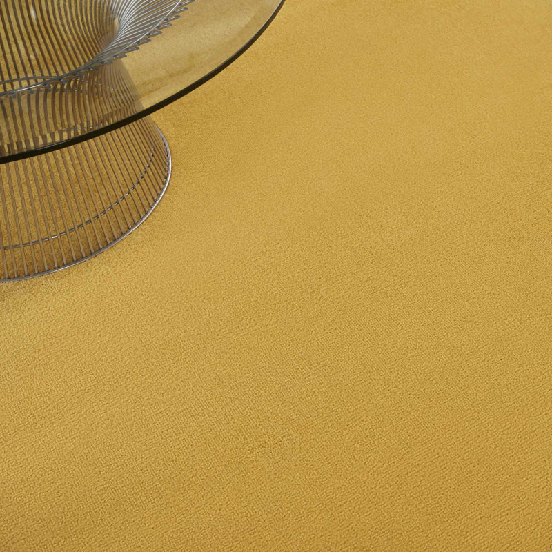 Mullican Sandy Solid Yellow Easy Care Indoor/Outdoor Area Rug, Rectangle 8' x 10'