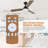Alyzza Ceiling Fan with LED Lights with Light Kit