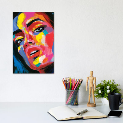 Prismatic Pout I by Annie Warren - Wrapped Canvas Print