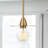 Osbaldo Daisy - Mini Modern Exposed Bulb Metal Ceiling Light