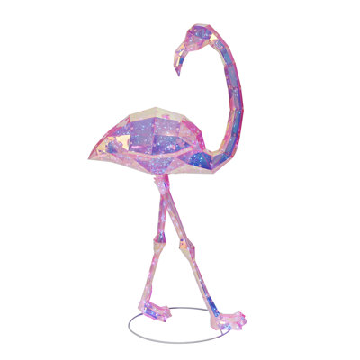 Seasonal LLC prismatique irisé 36 po - flamant rose - margarita