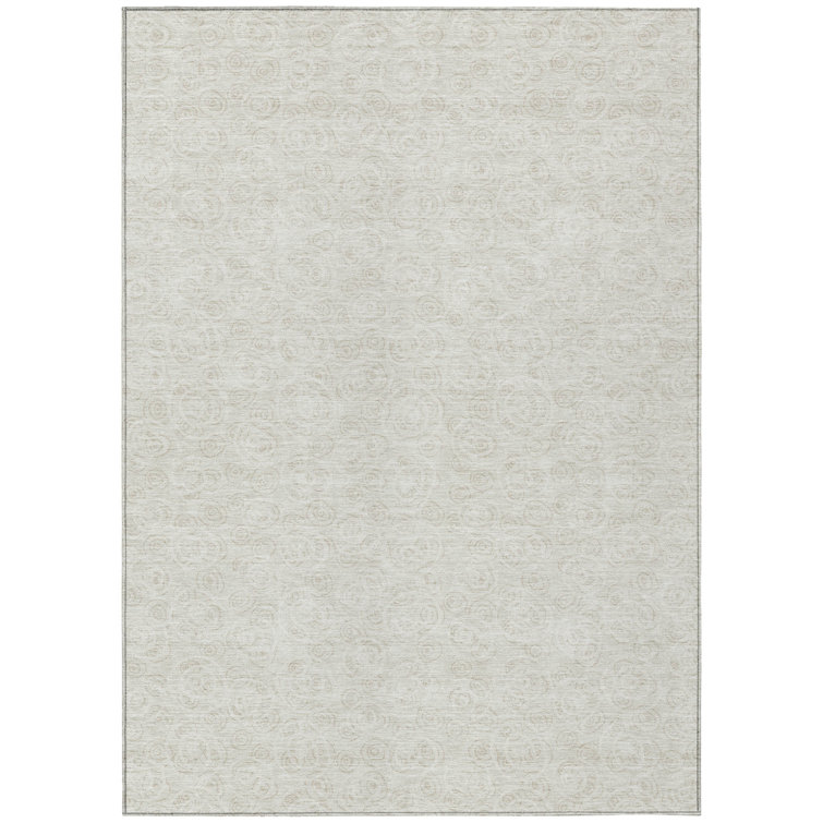 Faunce Washable Geometric Indoor / Outdoor Rug