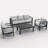 Rolston 5 - Person Outdoor Seating Group with Cushions-1523028760-1523028762