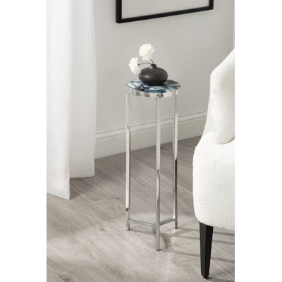 Eveland Round Metal Drink Table