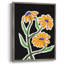 Pop Flowers I, reproduction encadrée - bois massif-1447665291