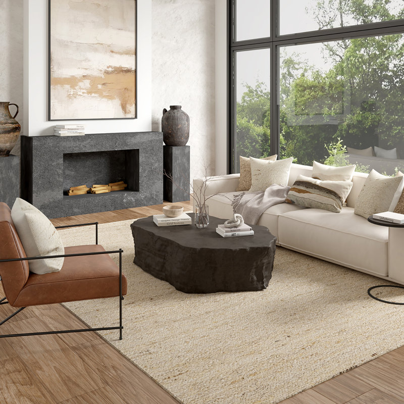 Tapis d'intérieur 100% laine Ambrose, 10 pi x 14 pi