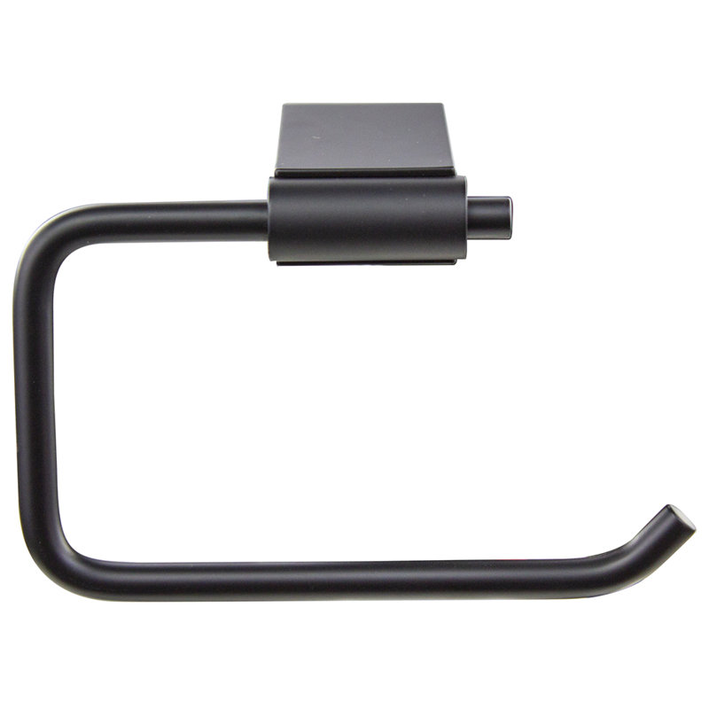 Porte-papier hygiénique à fixation murale en acier inoxydable Maddox, Noir