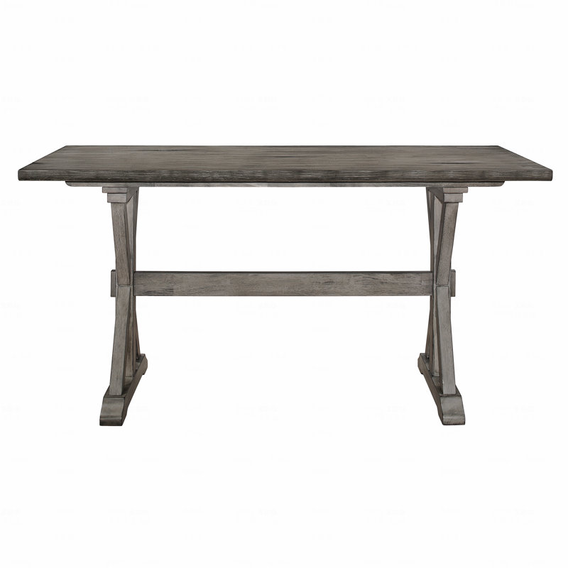 Table de salle à manger 1 pièce à hauteur de comptoir en bois d'hévéa massif