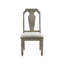 Chaise d'appoint en tissu brun