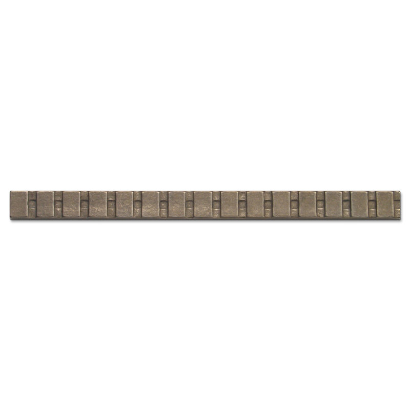 Ladder 10" x 0.75" Metal Liner Tile Trim, Traditional Bronze