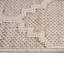Tapis tissé et treillis crème 2x8