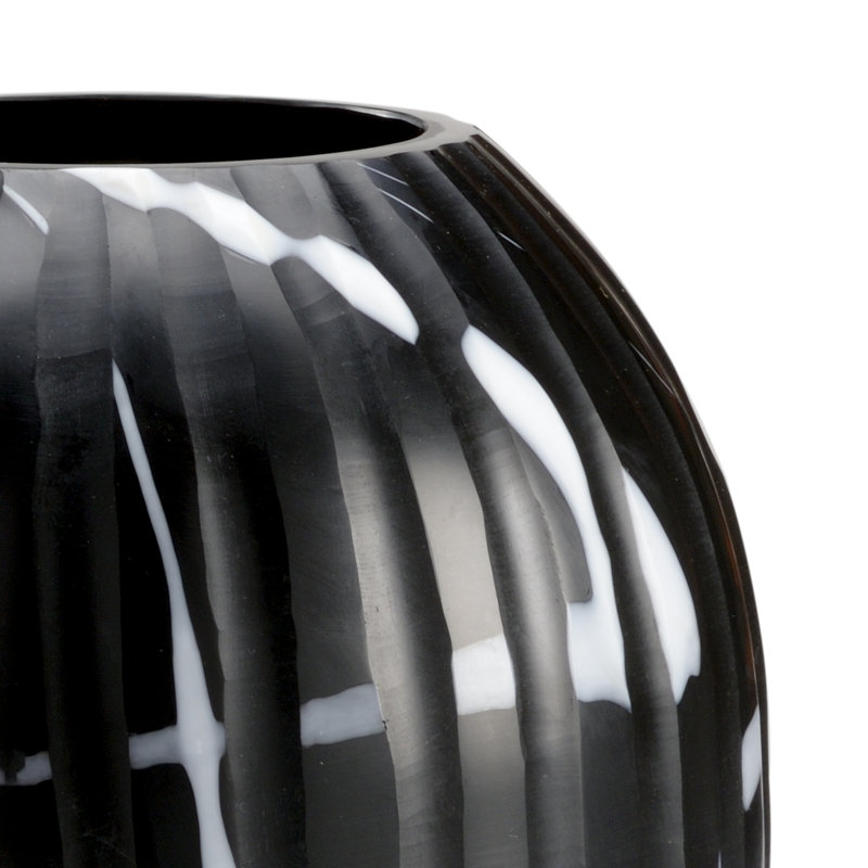 Glass Table Vase, 14" H x 9" W x 9" D
