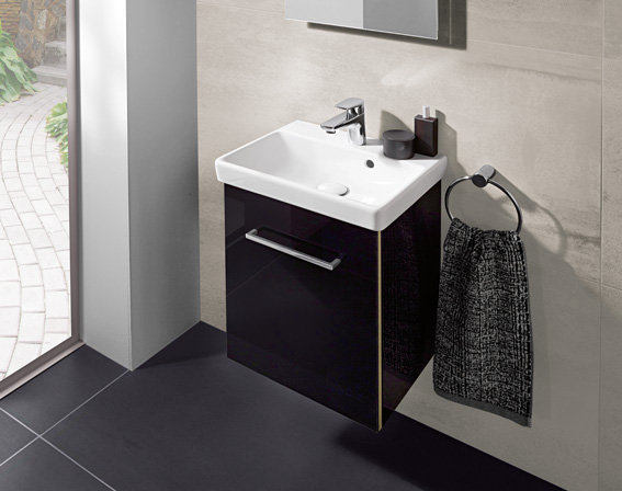 Avento 450mm Wall Mount Vanity Unit, Black