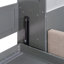 Lit escamotable avec rangement hydraulique, canapé, tablettes et tiroirs, éclairage DEL / USB-120771402