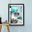Cute Koala Bear in Abstract - Picture Frame Graphic Art Print-55679686-55679681
