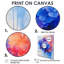 Hydrangées bleues et rouges dans un style graffiti, Hortensia I - hydrangées, art mural-886045976-886045966-886045952