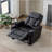 270° Power Swivel Recliner,Home Theater Seating With Hidden Arm Storage And  LED Light Strip,Cup Holder,360° Swivel Tray Table,And Cell Phone Holder,Soft Living Room Chair-408317232