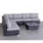 Ensemble de conversation pour 6 personnes avec coussins Gio Wicker
