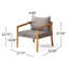 Chaise de patio avec coussins Savoy