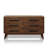 LECY Acacia Legacy Solid Wood Dresser with 6 Drawers Double Dresser-451199592