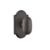 Passage Bronze Egg Knob with # 1 Rose