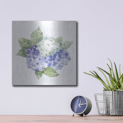 Art mural en métal Cottage Hydrangeas 1 pi par Katrina Pete, 12 po x 12 po